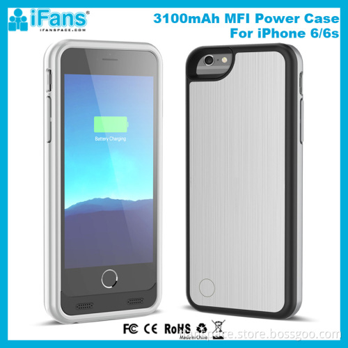 Wholesale 3100mAh iFans External Power Bank Case For iPhone 6s MFI Certificated